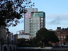 Euro Hostel Glagow in the very centre of Glasgow, overlooking the river