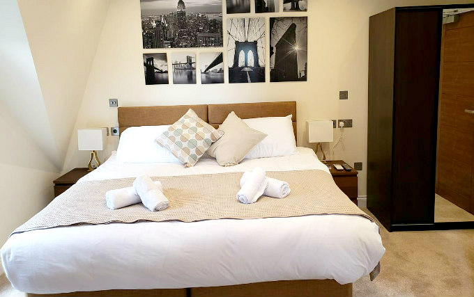 A comfortable double room at Blue Star Hotel London