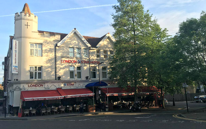 The exterior of Blue Star Hotel London