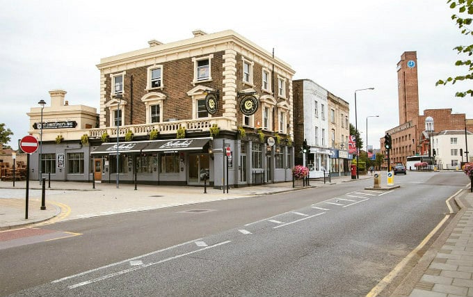 The entrance to St Christophers Inn - Greenwich