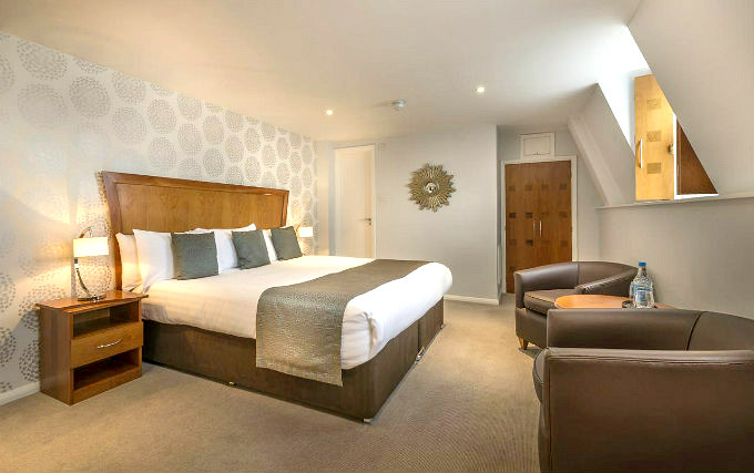 A comfortable double room at Corus Hotel Hyde Park