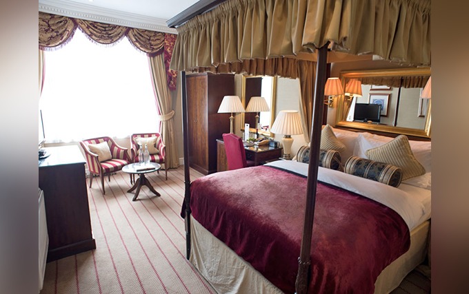 A comfortable double room at The Colonnade Hotel