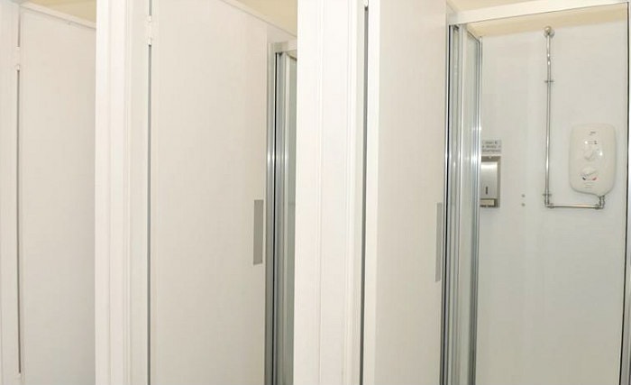 A typical shared bathroom