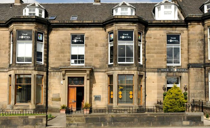 An exterior view of West End Hostel